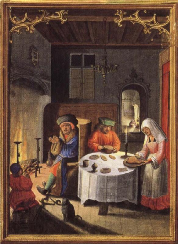 Simon Bening January,from the Da Costa Book of Hours China oil painting art